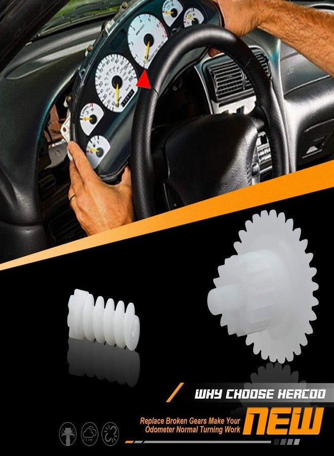 HERCOO Speedometer Odometer Gear Repair Kit New Speedo Gear Cluster Bule LED Light Bulbs for Dash Instrument Gauge Compatible with Ford Mustang 1994 1995 1996 1997 1998 - Image 2